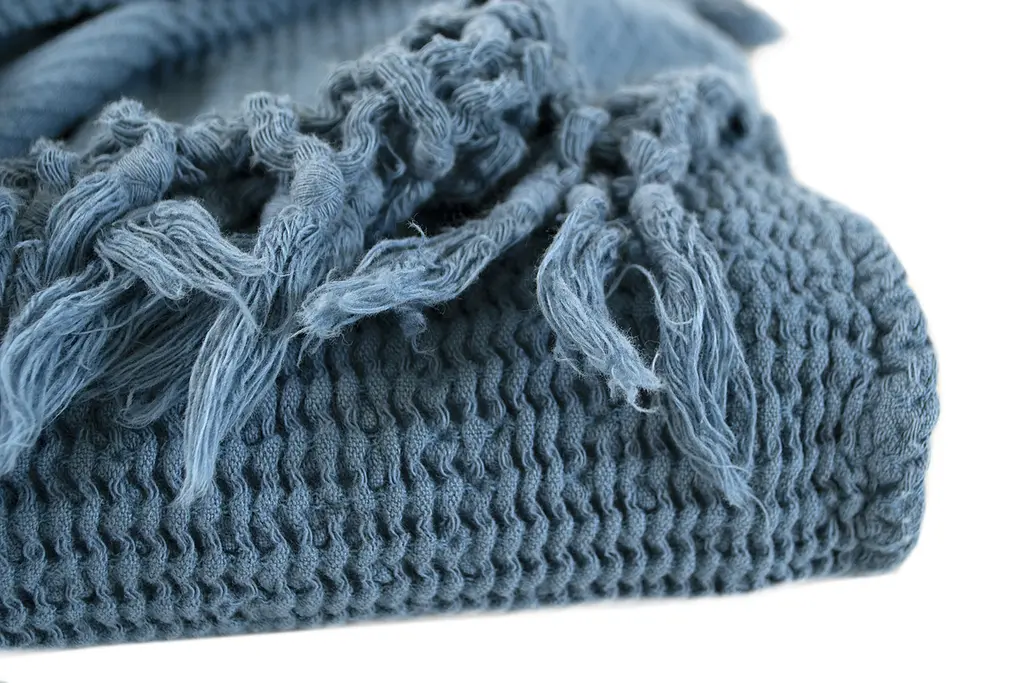 Плед Lotus Home - Rius petrol петроль 130x170 - фото 3