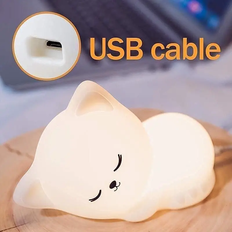 Нічний світильник Epic Cat A16 1200 mAh White [165825] - фото 8