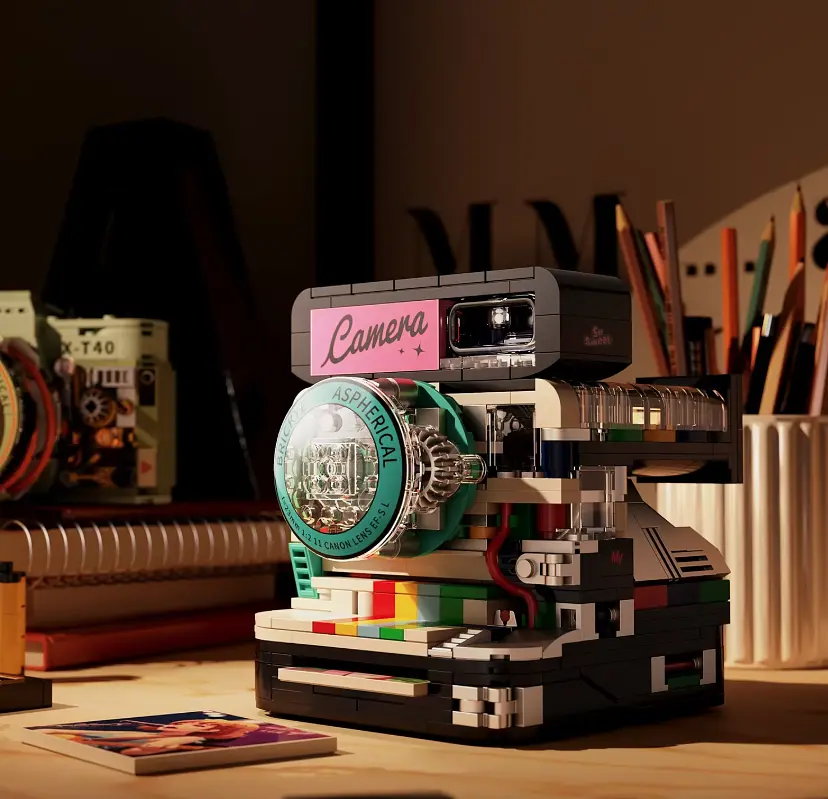 Конструктор  фотоапарат Zhegao  Instant camera камера для дітей та дорослих  478 деталей - фото 4