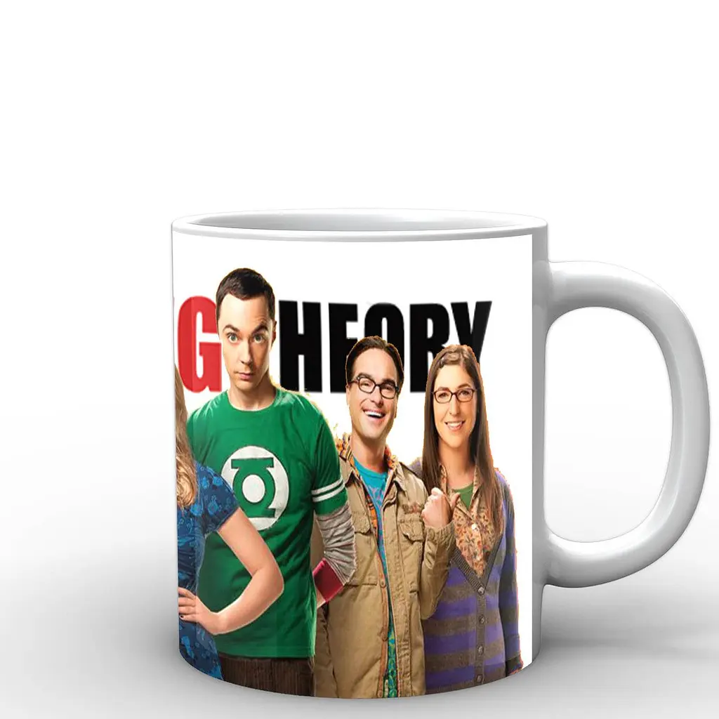 Кухоль GeekLand Теорія великого вибуху The Big Bang Theory на тлі емблеми BB.002.06 330 мл білий - фото 3