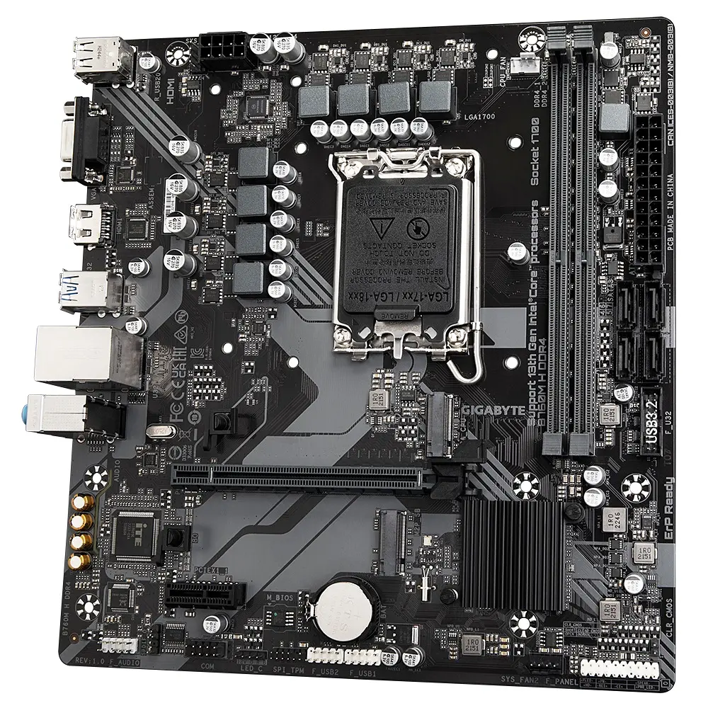 Материнская плата Gigabyte B760M H DDR4 Socket 1700 - фото 4