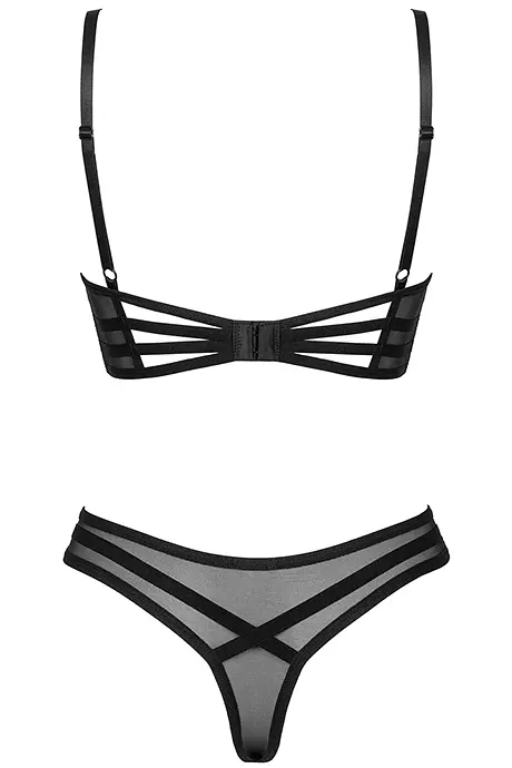 Комплект Obsessive Roxelia set (Чорний, XS/S) Obsessive 100452 96970 - фото 7