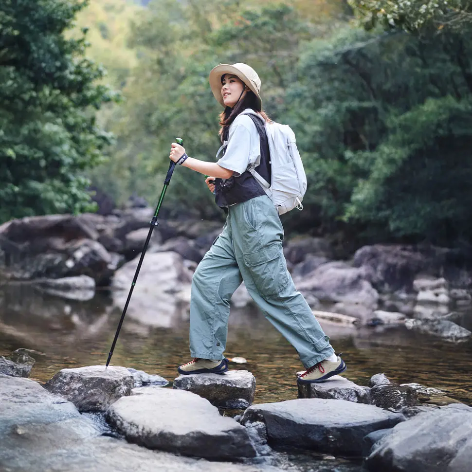 Трекінгова телескопічна палиця Naturehike CNK2550DS010 Sunlit Terk Base, 60-135 см, чорна - фото 3