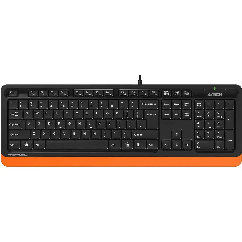 Комплект клавиатура + мышь A4Tech Fstyler F1010 Black/Orange [1147551] [114613] - фото 2
