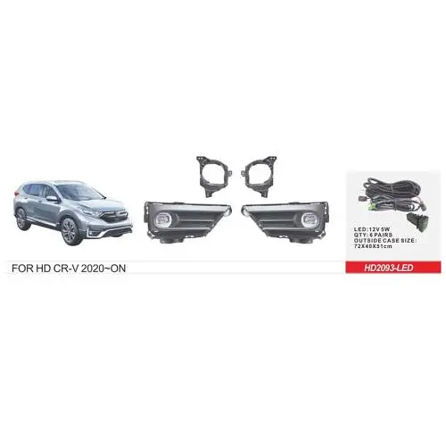Фари дод. модель Honda CR-V/2019-/HD-2093L/U.S TYPE/LED-12V5W/ел.проводка