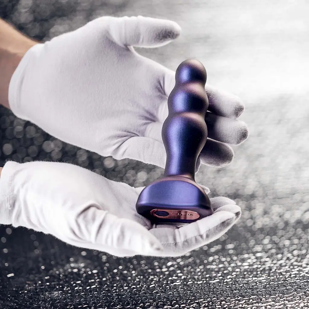 Анальная пробка Hueman Space Invader Thumping 14 см (фиолетовый) - фото 8