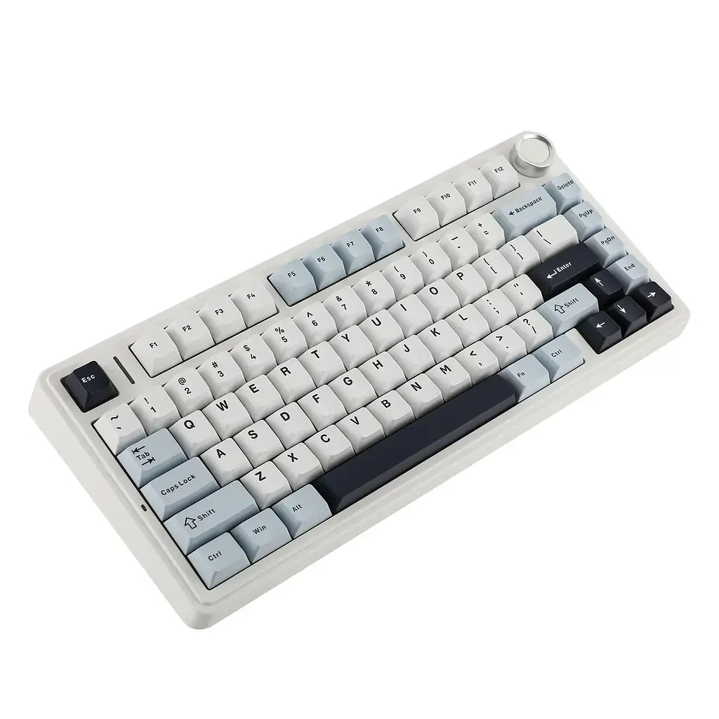 Игровая механическая клавиатура AULA F75 / Три режима подключения / Leobog Axis Reaper Switch / White - фото 4