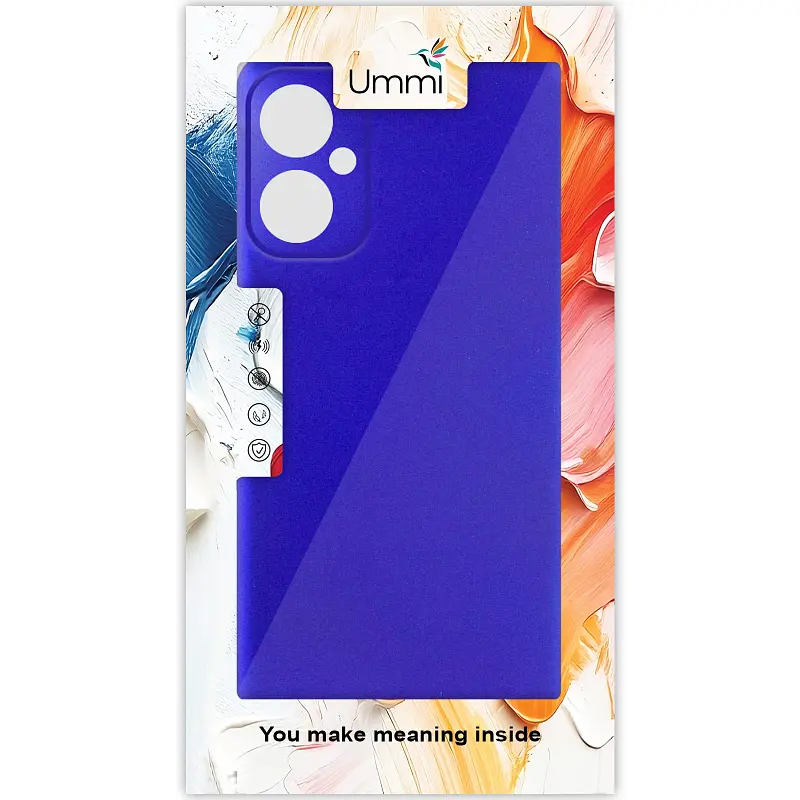 Чохол Silicone Cover Ummi Lakshmi Full Camera (AA) для Motorola Moto G14 Синій / Iris - фото 2