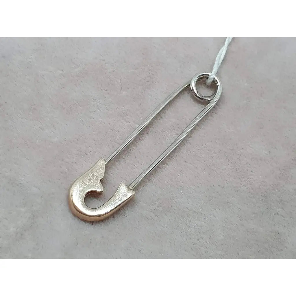 Золота брошка-шпилька Гаразд з діамантом. 3083329Б - фото 3