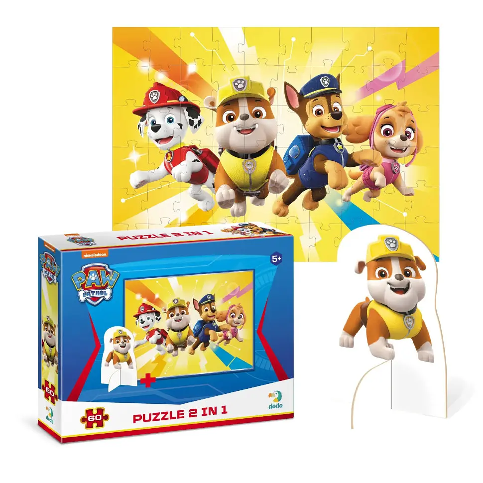 Дитячі Пазли Paw Patrol Відчайдушна четвірка DoDo 200164 60 елементів, з фігуркою - фото 2