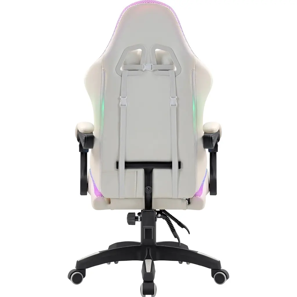 Крісло ігрове Defender Energy, Клас 4, 50мм, PU, RGB, біле (64557) - фото 3