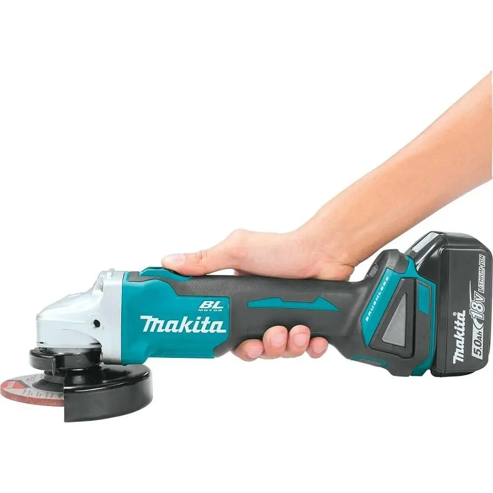 Шліфмашина кутова акумуляторна Makita DGA504BEO1 (125 мм, 8500 об/хв, BL, LXT) - фото 7