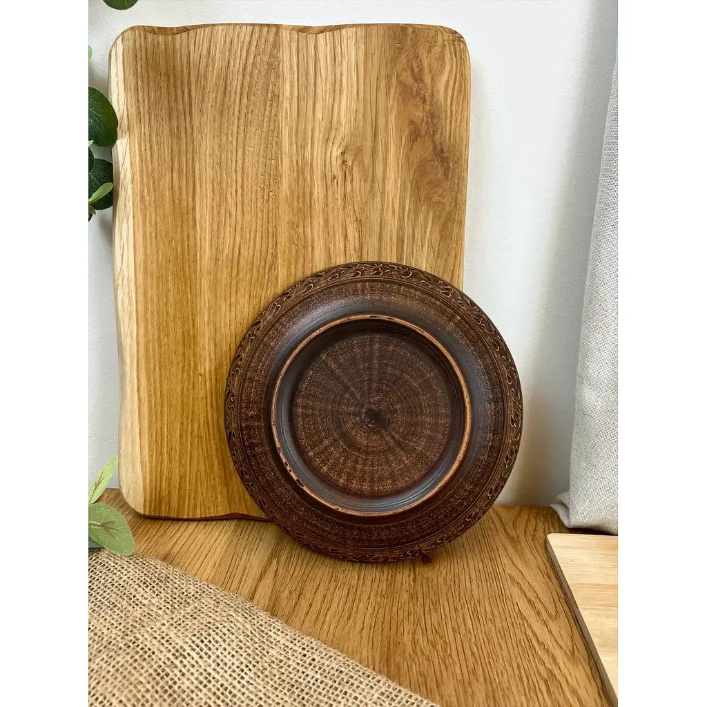 Салатник керамічний (глиняний) різьблений Декор 600 мл - фото 3