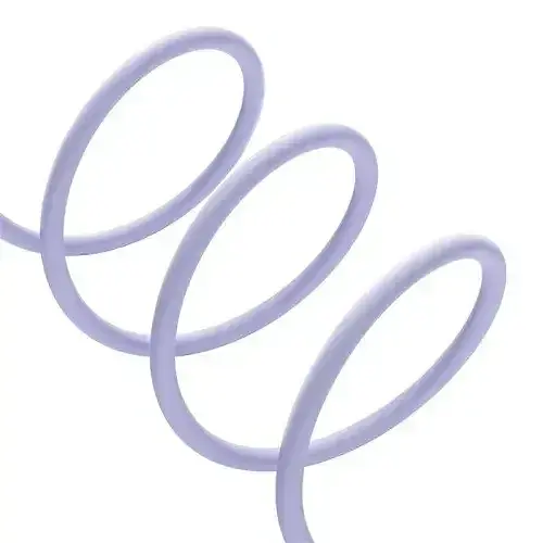 Кабель Baseus Pudding Series Fast Charging Cable USB to Lightning 2.4A 1.2m P10355700511-00 Purple - фото 4