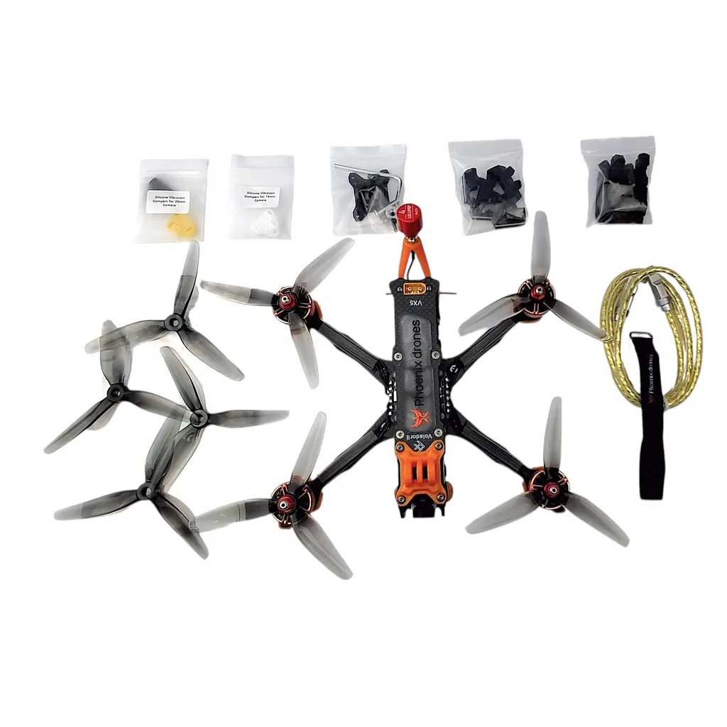 Дрон Phoenix drones Ember5 ELRS 2.4 analog із двигунами GOM 2207.5 та карбоновою рамою - фото 8