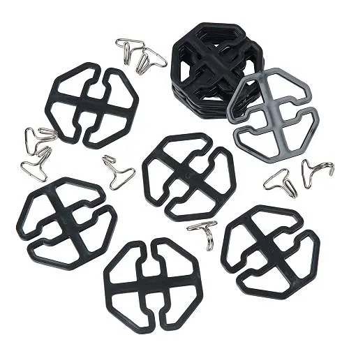 5D Чохли для сидінь Voin Окремі Підголівники Чорний Комплект (V-8863 Gy/Bk Full) - фото 5