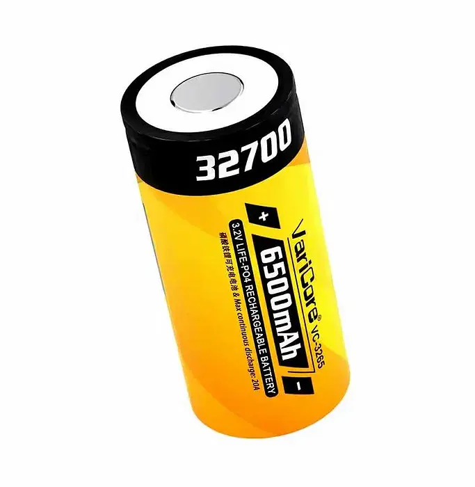Акумулятор VariCore 32700 LIFE-PO4 6500mAh 3.2V VC-3265 N 55A Жовтий (2910384317)