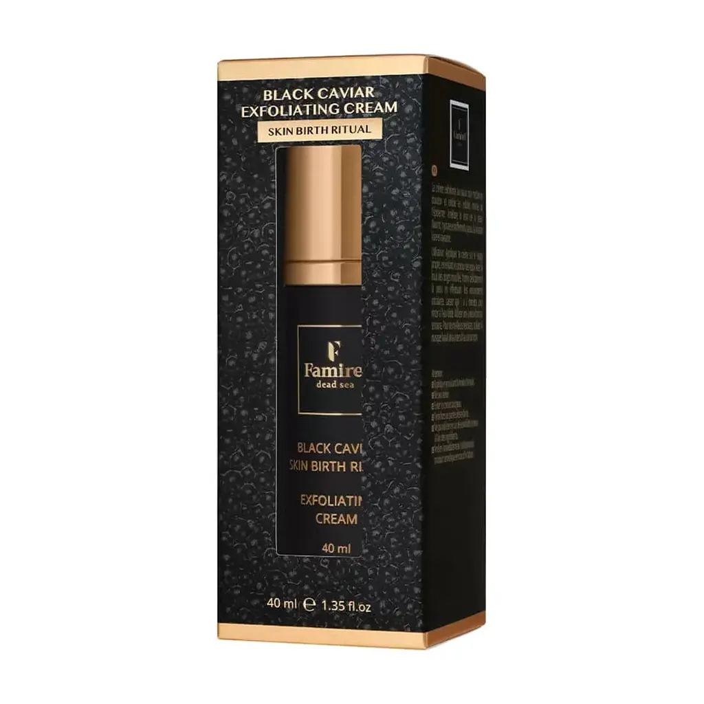 Крем для обличчя Famirel Black Caviar Exfoliating Cream З екстрактом чорної ікри Оновлення шкіри 40 мл (7290114086561) - фото 3