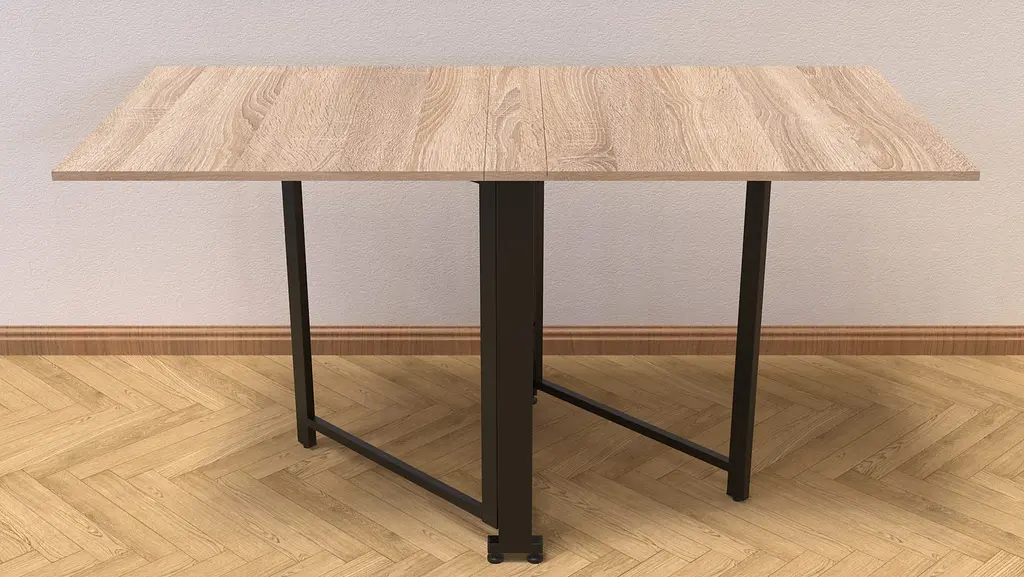 Стол-книга трансформер Орион 2 Ferrum-decor 750x1520x730 Черный металл ДСП Дуб Сонома 16 мм (FRD-104586) - фото 10