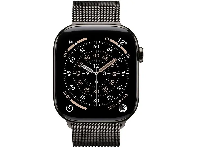 Смарт-годинник Apple Watch Series 11 GPS + Cellular 46mm Slate Tit. Case w. Slate Milanese Loop - M/L (MFD44) - фото 2