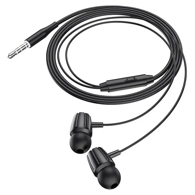 Навушники Hoco M88 Graceful universal earphones with mic Black - фото 2