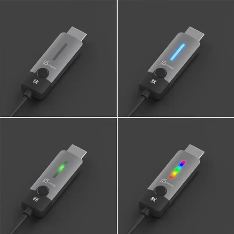 Кабель мультимедійний USB-C to HDMI M 1.8m 8K 60Hz LED RGB J5create (JCC157-N) - фото 5