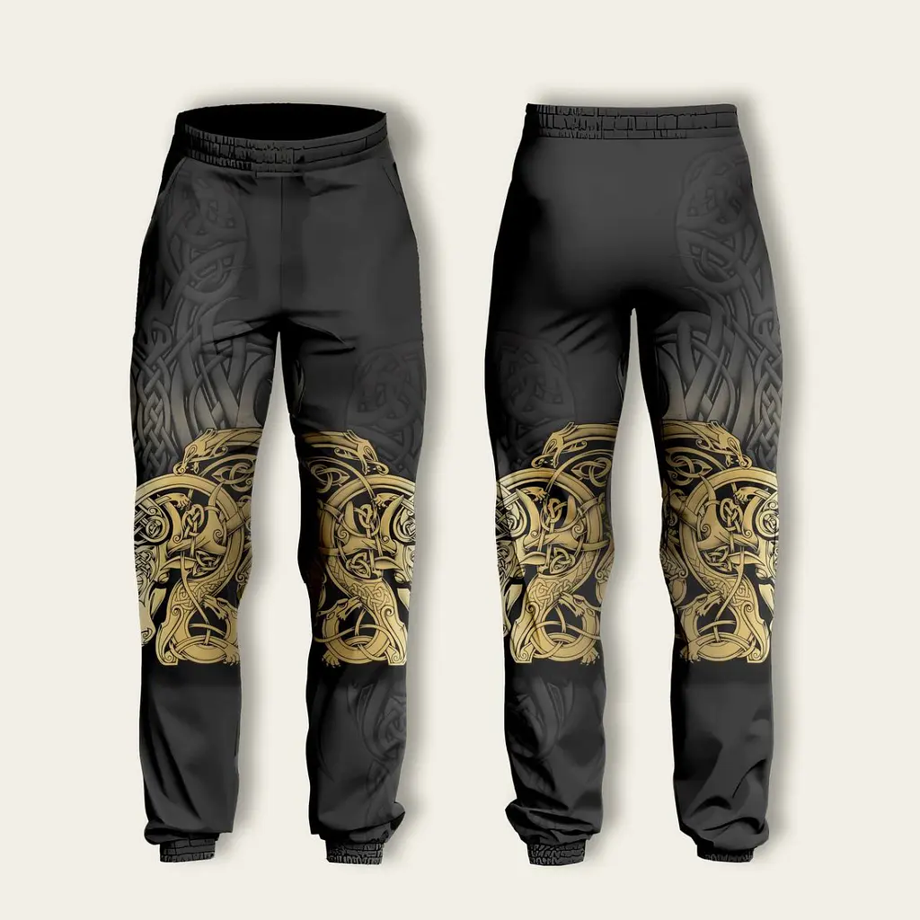 Костюм спортивный худи и брюки с 3D принтом Кельски Воин 29362 M - фото 3