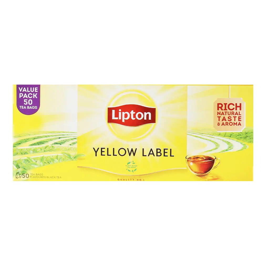 Чай чорний Lipton Yellow Label, 100 г (50 шт. х 2 г) (37915) - фото 3