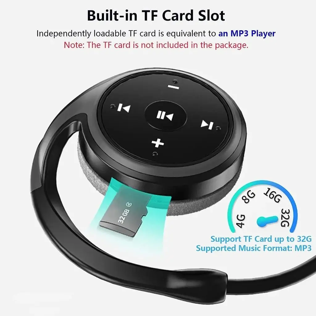 Бездротові навушники Bluetooth 5.0 з мікрофоном та шумопоглинанням - фото 3