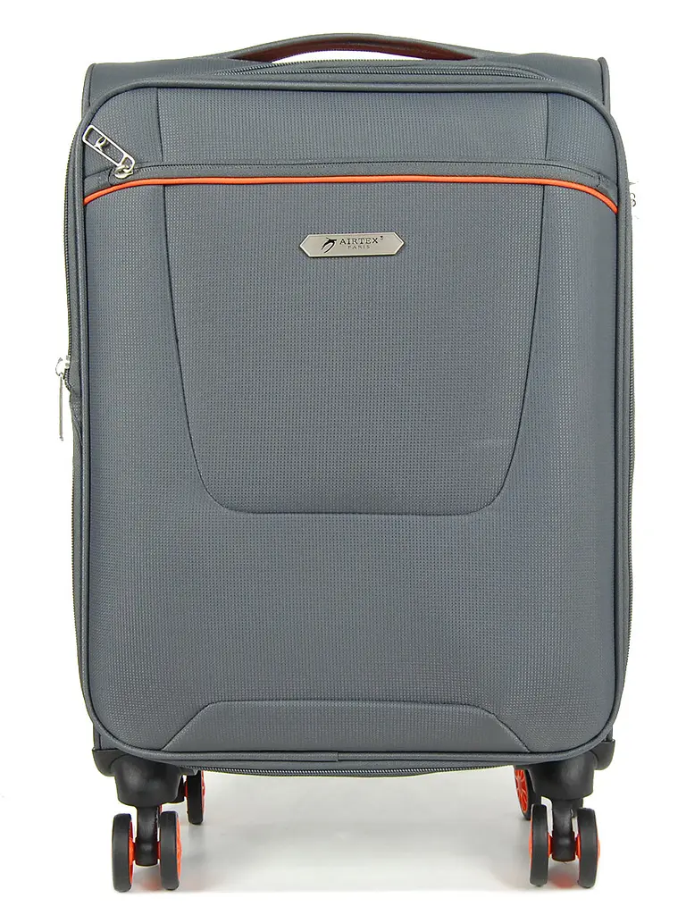 Валіза Малий (S) тканинний на 4 колесах Airtex 825 27 л 55х35х20 см Сірий - фото 2