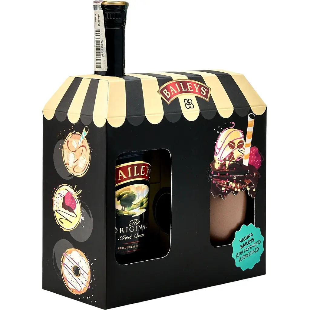 Лікер Baileys Original 17% 0.7 л + чашка у подарунковій упаковці - фото 2