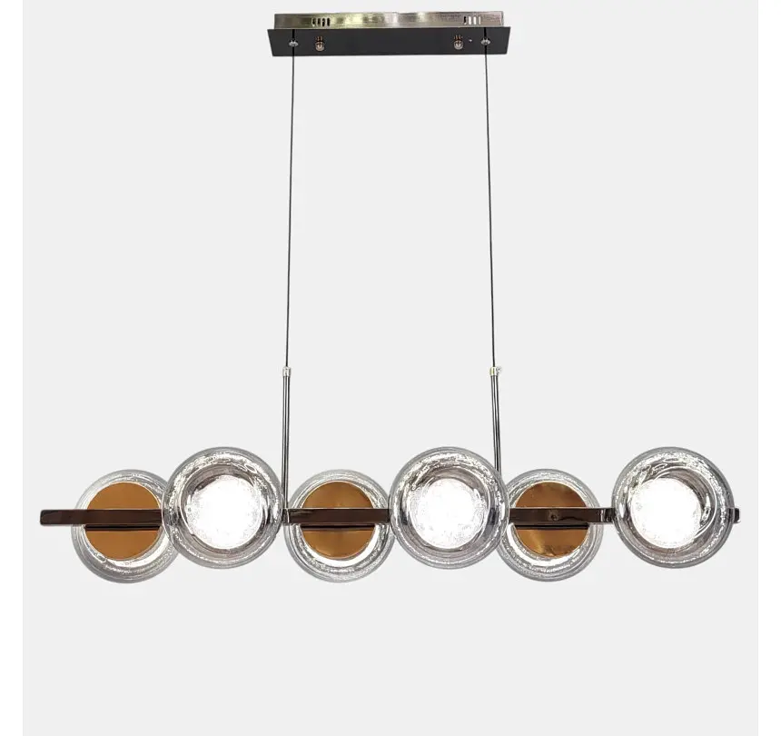 Світлодіодна підвісна люстра Artlight LQ7130-6L із шістьма круглими модулями, 35W - фото 4