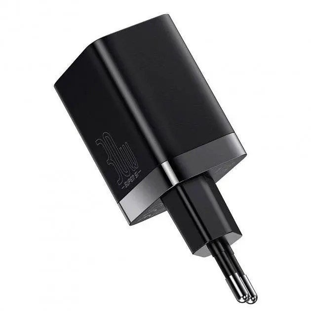 Сетевое зарядное устройство для Baseus Super Si Pro Quick Charger 1USB + 1Type-C 30W CCSUPP-E01 Black - фото 6