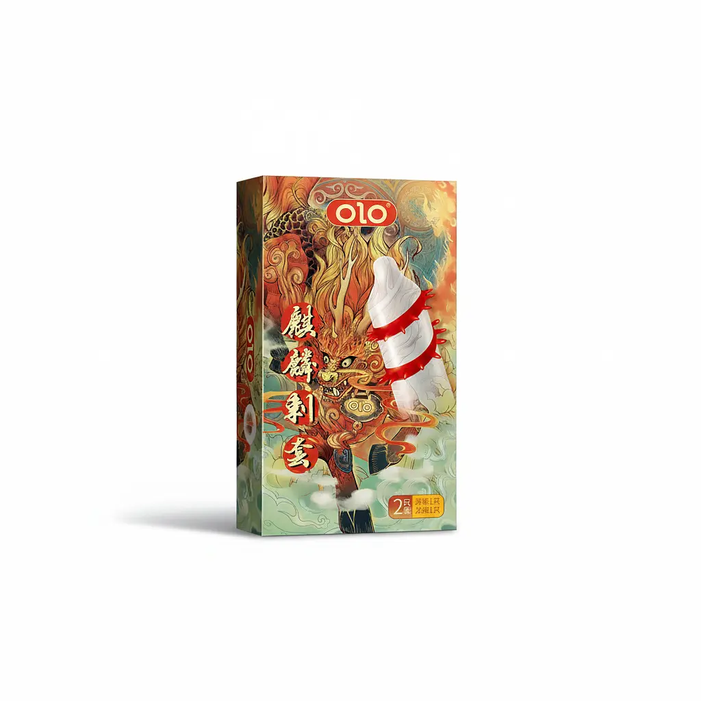 Презервативи стимулюючий з вусиками OLO Kirin (Кірін) з силіконовою змазкою 18 см 2 шт. - фото 2