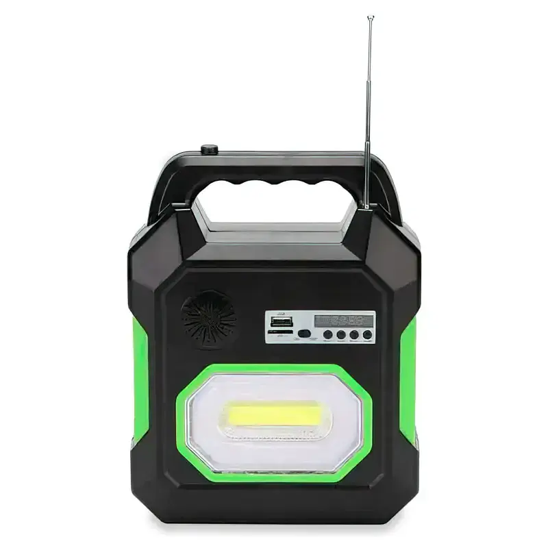 Сонячна зарядна станція GDPlus GD-15 + ліхтар + 3 лампи + Power Bank + FM + MP3 - фото 2