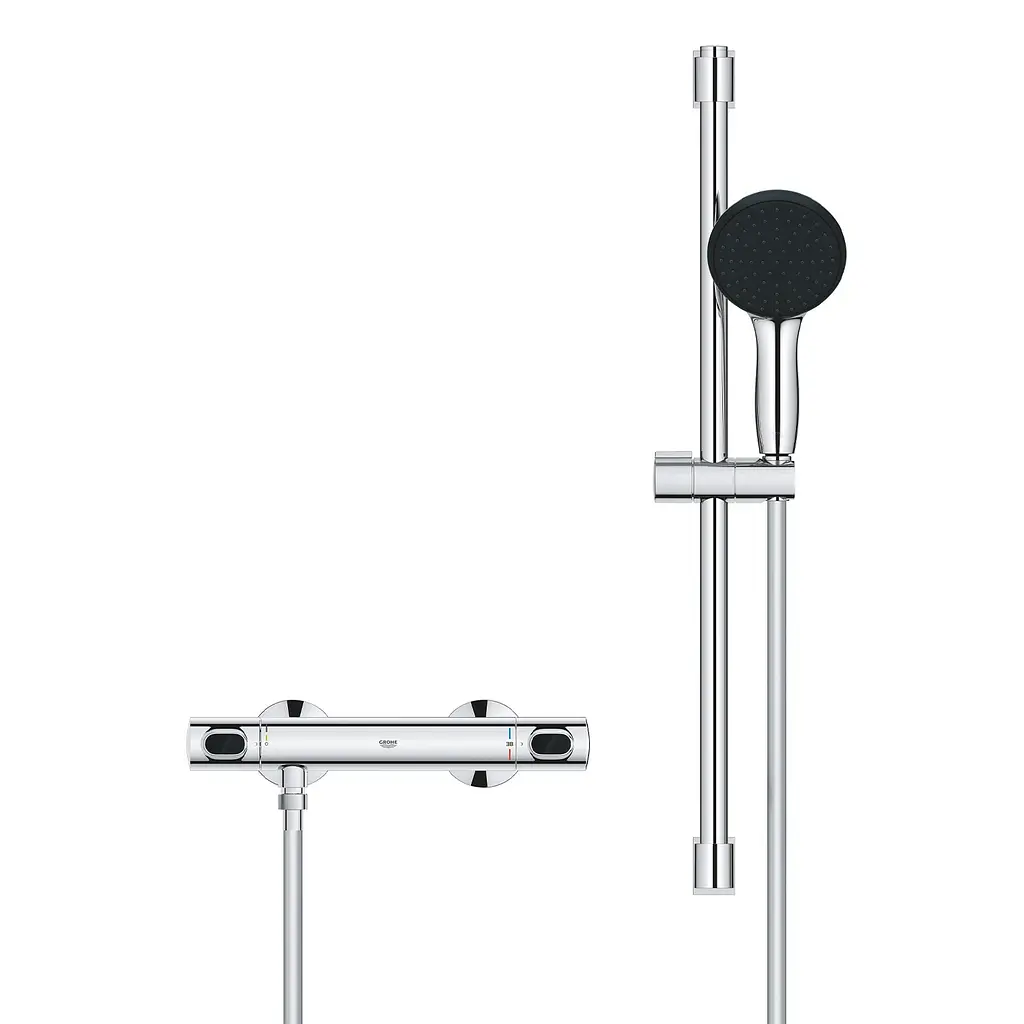Комплект змішувачів для душу з термостатом Grohe QuickFix UA202503TS, Хром - фото 6