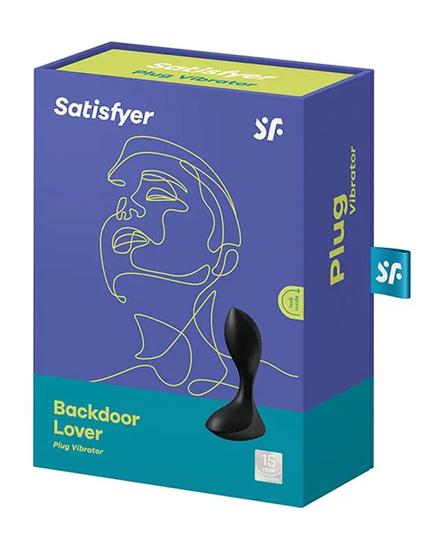Анальна пробка з вібрацією Satisfyer Backdoor Lover 11.5 см (чорний) - фото 6