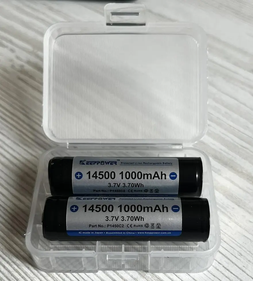 Аккумулятор Keeppower 14500 1000mAh Li-Ion с защитой - фото 2