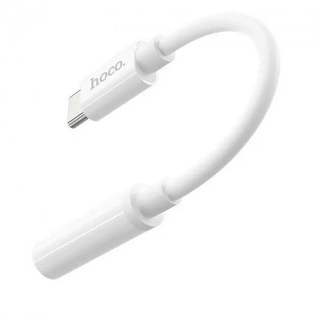 Перехідник Hoco LS30 Digital Type-C на 3.5 Audio converter White - фото 6