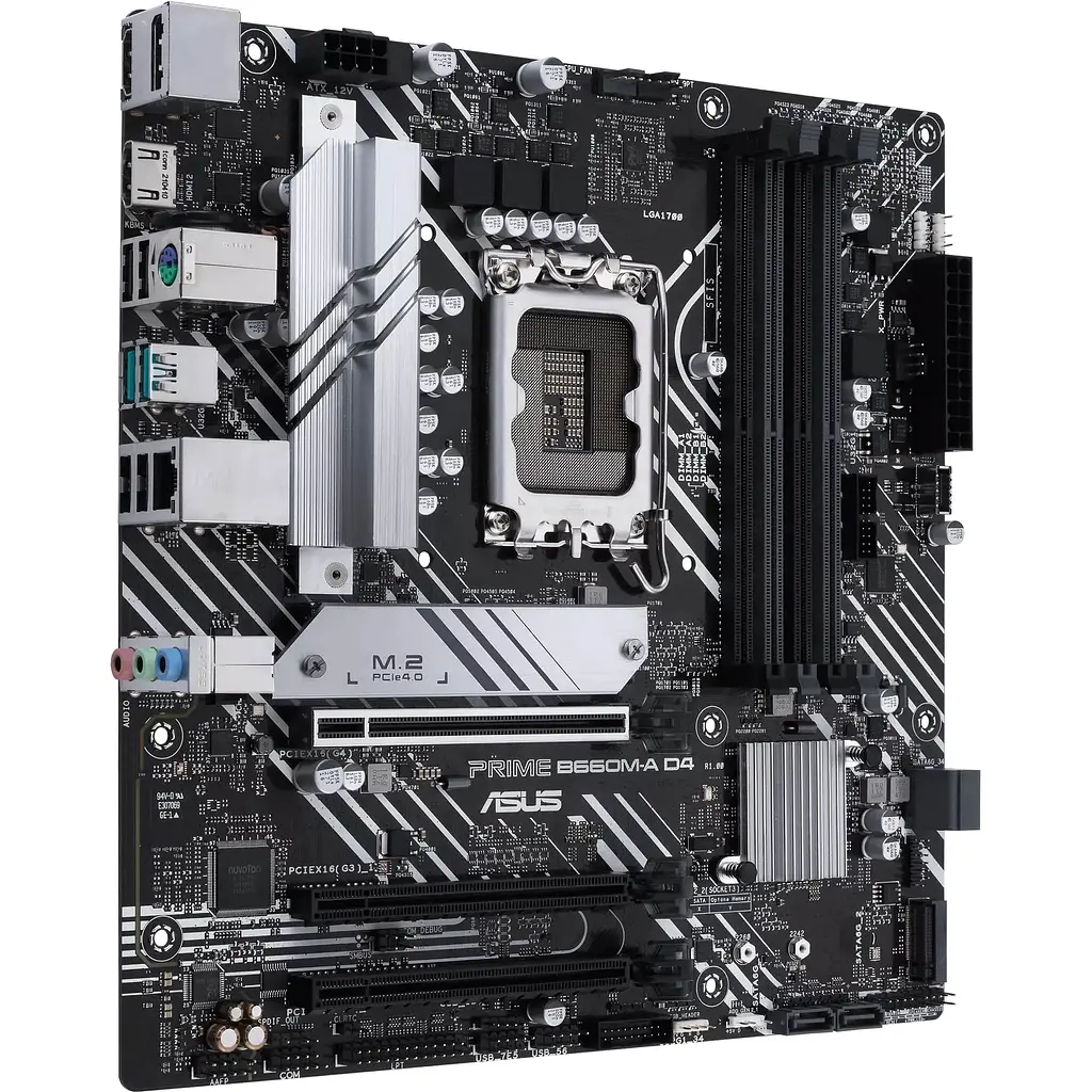 Материнская плата Asus Prime B660M-A D4-CSM s1700 B660 4xDDR4 M.2 HDMI DP mATX CSM - фото 2