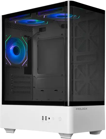 Корпус Prologix Lumi GM-01AW Glass ARGB White - фото 2