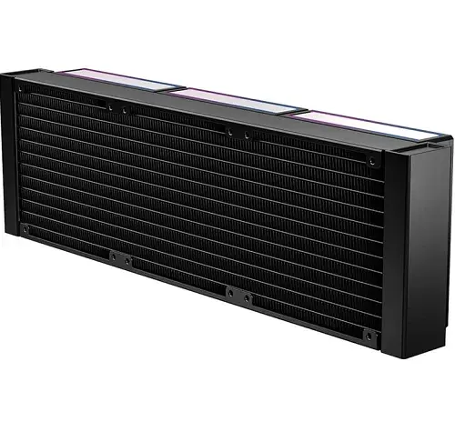 Система рідинного охолодження ID-Cooling DL360 MAX, Black, 3x MF-1230-ARGB-K PWM, 500～2300±10%RPM, Intel: 1851/1700/1200/1151/115x, AMD: AM4/AM5, до 350 Вт, 3.5" TFT, 400x120x38 мм радіатор - фото 5