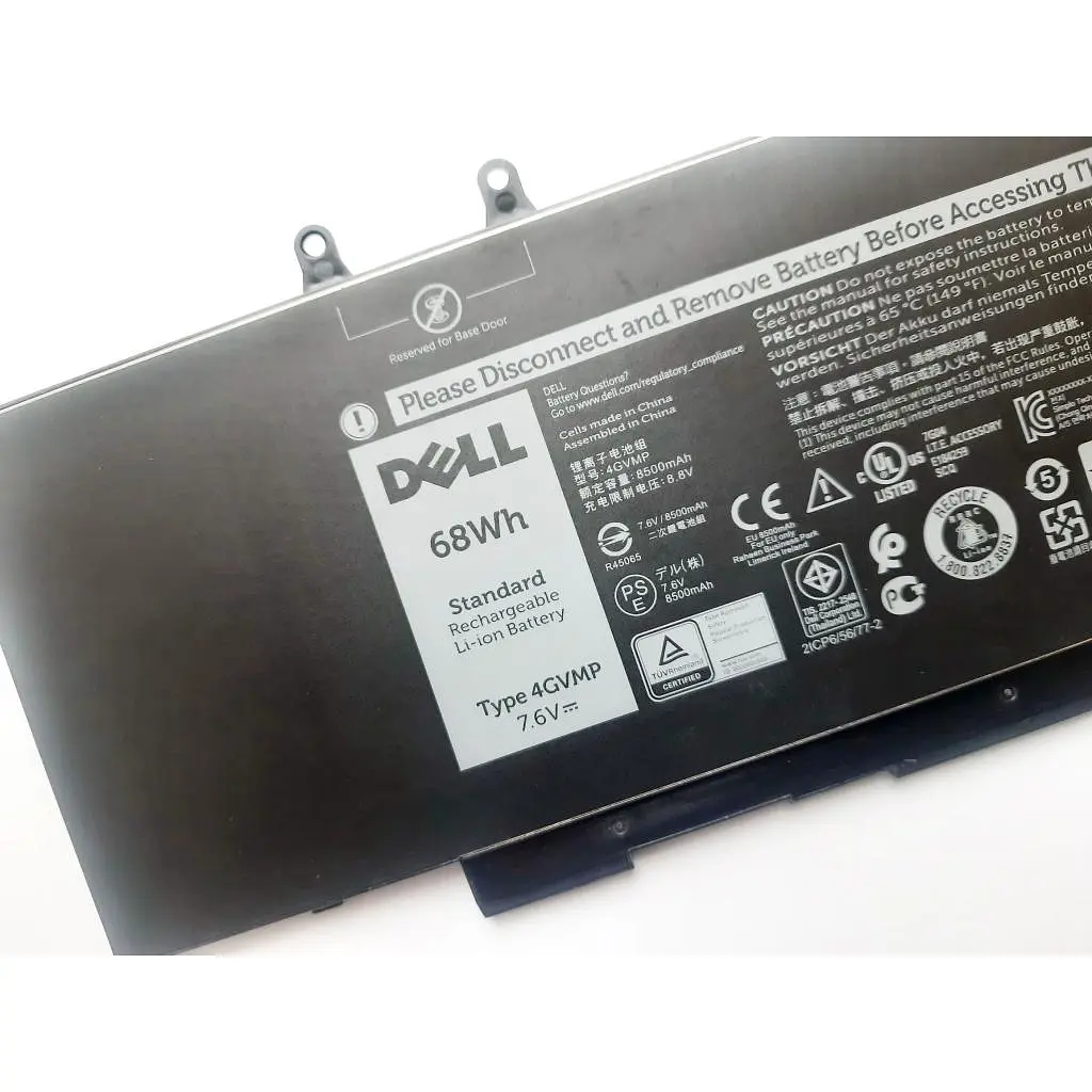 Акумулятор до ноутбука Dell Latitude 5500 4GVMP, 68Wh (8500mAh), 4cell, 7.6V, Li-ion (A47508) - фото 3