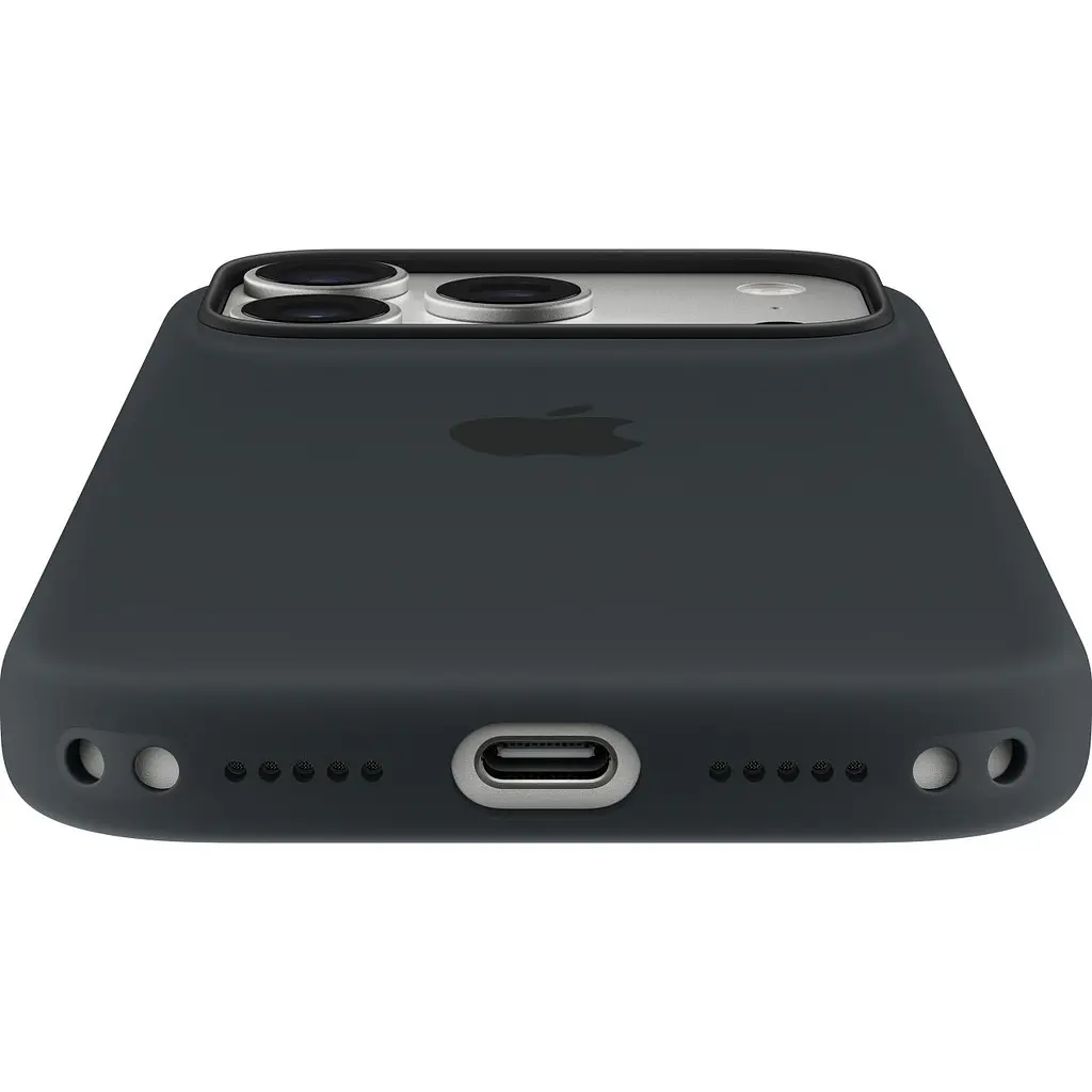 Чохол Silicone Case with Button, Animation & MagSafe для Apple iPhone 17 Pro Black AAA [153242] - фото 5