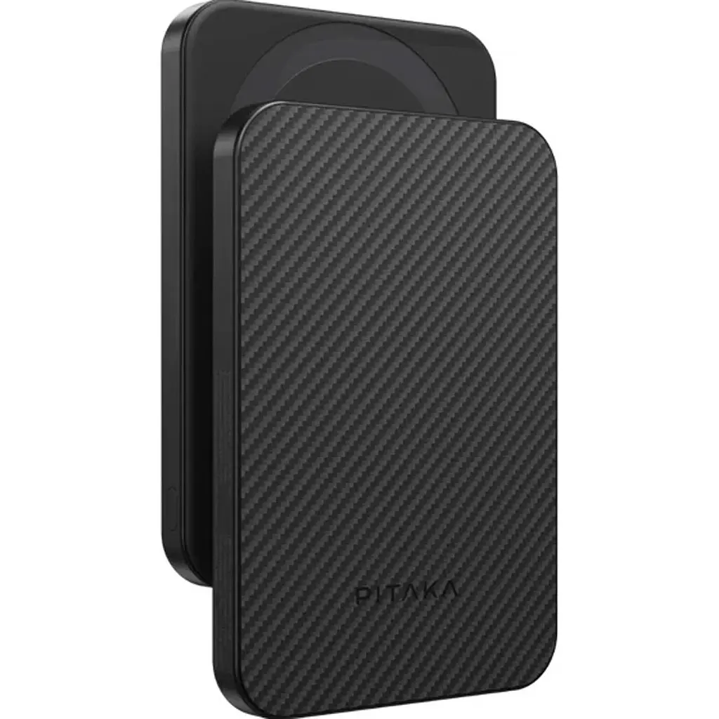 Зовнішній акумулятор Pitaka Aramid Fiber Magnetic 5000mAh 20W Black/Grey (PBQ2401) [161457] - фото 2