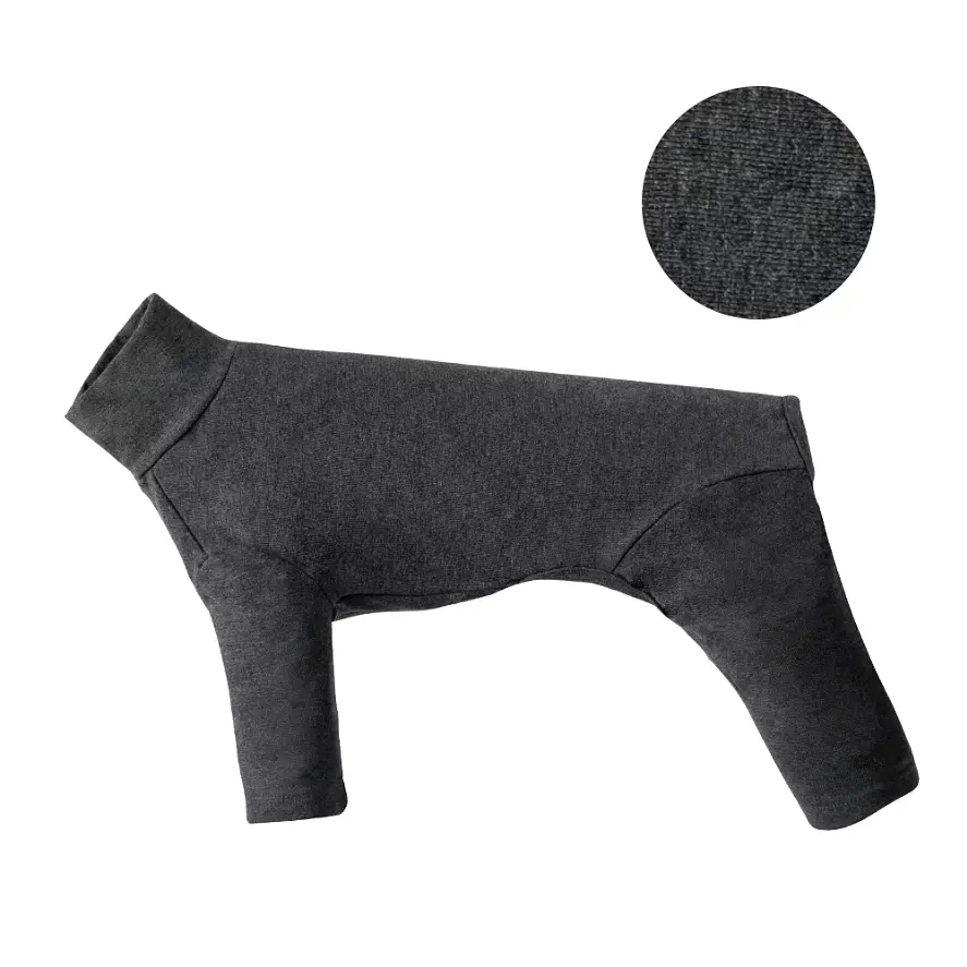 Базовий комбінезон/піжама для собак V.PET.B.R. Dog Jumpsuit CF36 Dark Grey - фото 2
