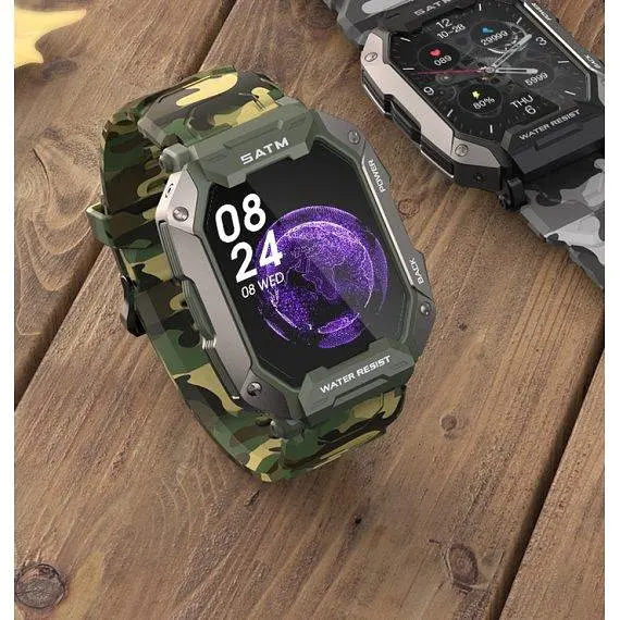 Розумний наручний годинник Smart UWatch Military (Камуфляж) - фото 3
