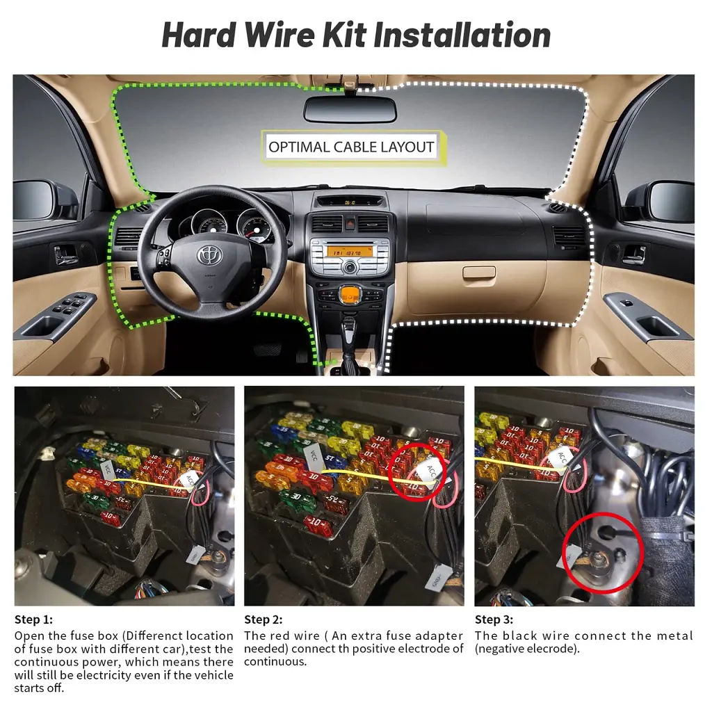 Кабель режима парковки DDPai AUX Hardwire Kit Xiaomini One, Xiaomini 3 - фото 9