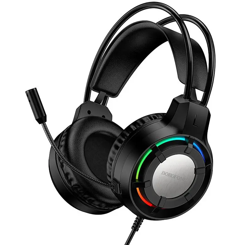 Накладні навушники Borofone BO112 Wave 3.5mm+USB Black