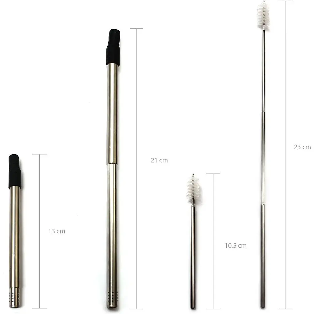 Бомбилья Турізмо (21 см) + складний пензлик (23 см) чорна - фото 2